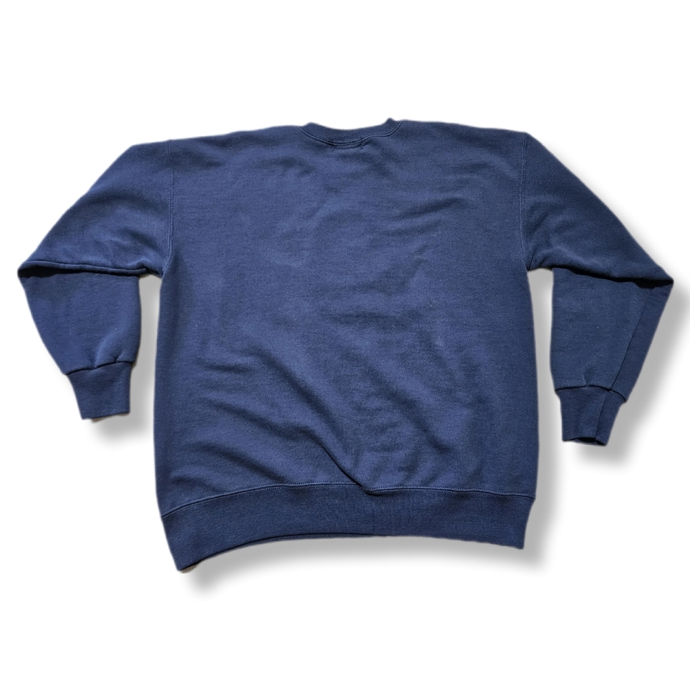 Mens L/XL Walt Disney World Retro Style Navy Blue Embroidered Logo Sweatshirt - Picture 2 of 5